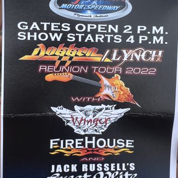 Dokken, Winger, Firehouse, Jack Russel's Great White George Lynch - Plymouth Motor Speedway July 16 2022